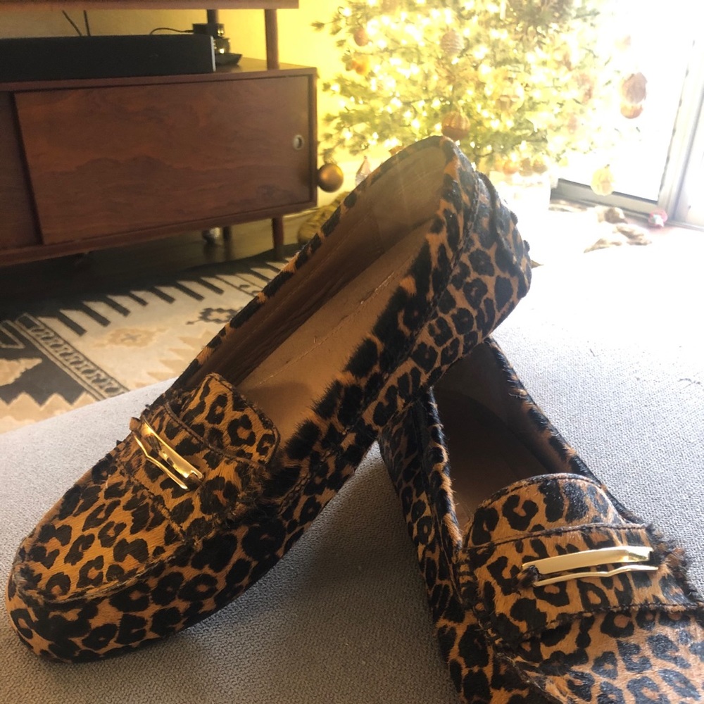 Vionic Leopard Loafers